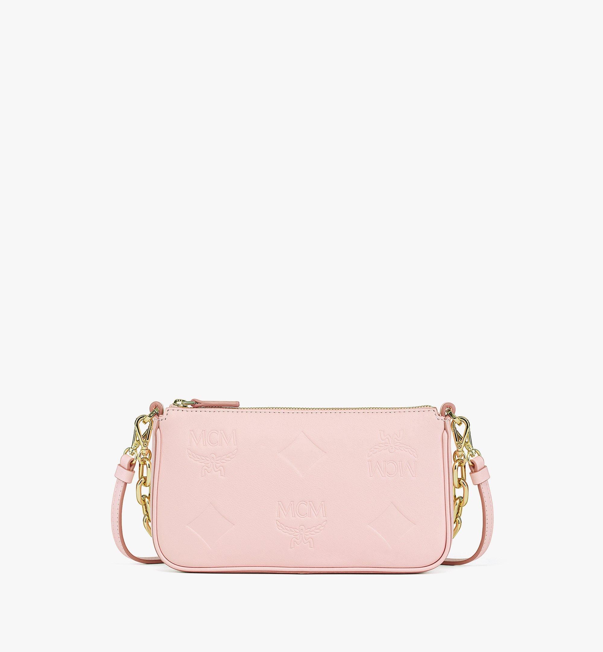Medium Aren Chain Crossbody in Maxi Monogram Leather Pink | MCM ®US
