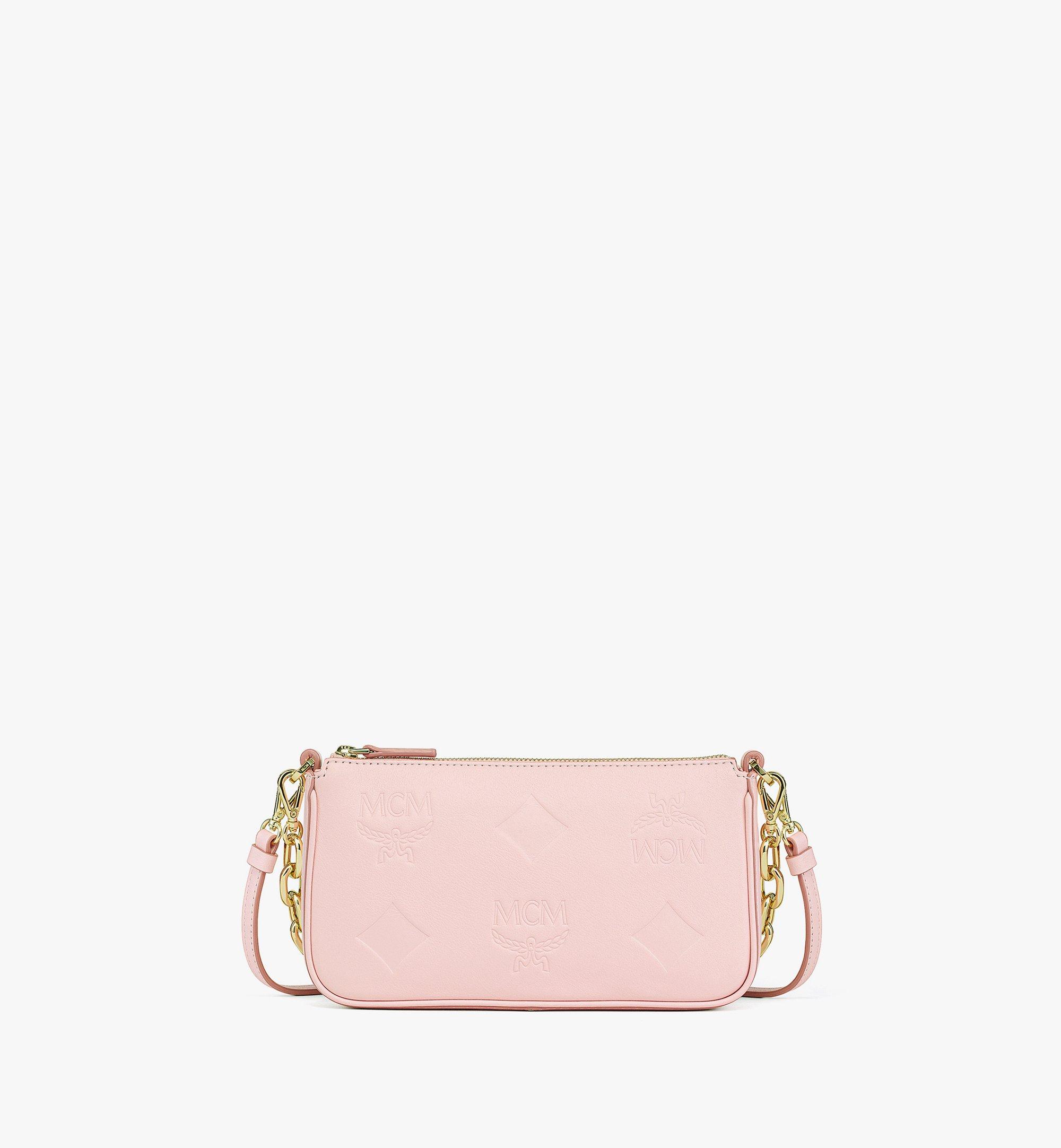Sac à bandoulière Aren à chaîne en cuir monogrammé Maxi