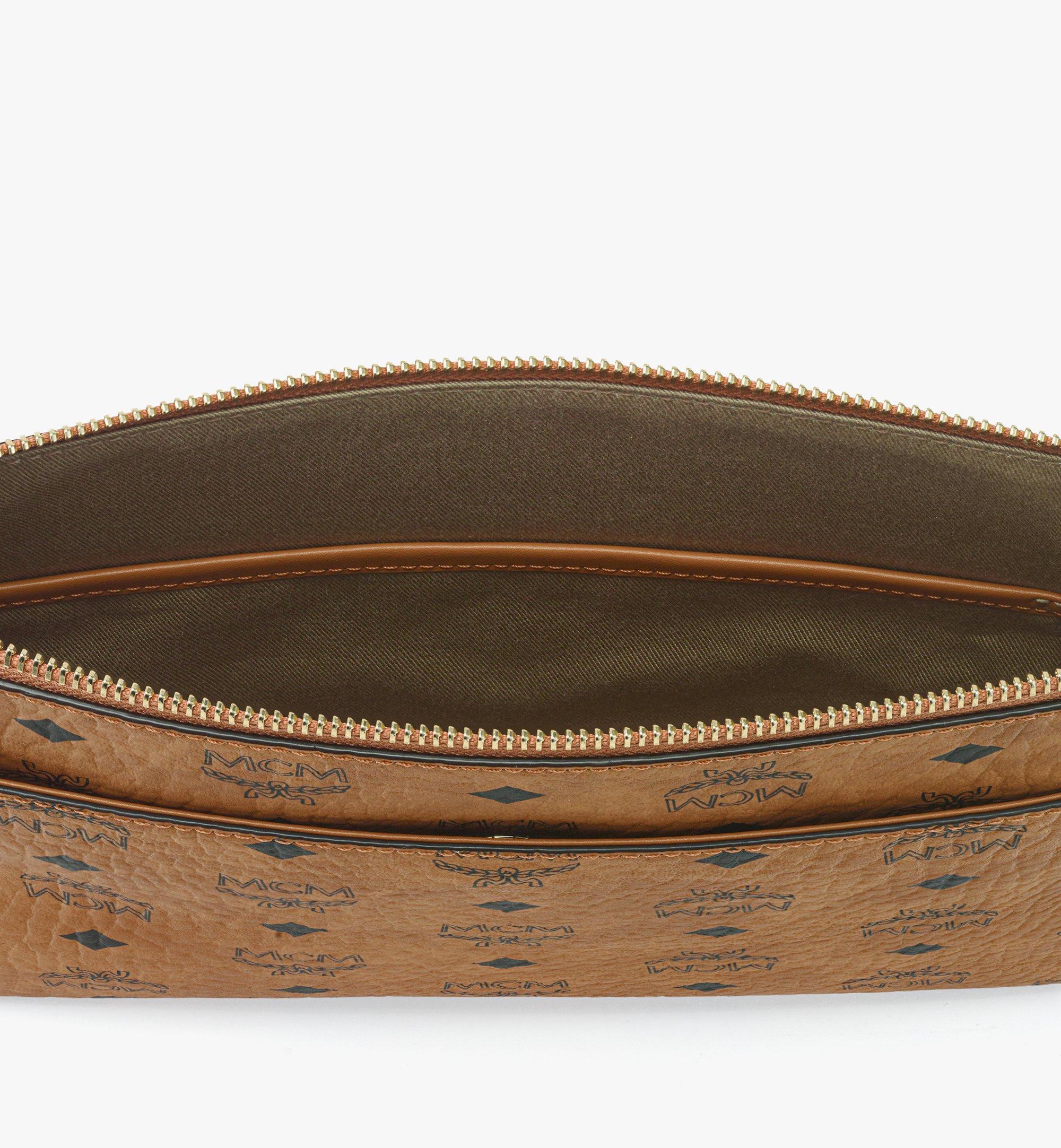 MCM Crossbody Pouch in Visetos Original Cognac MYZGSTA09CO001 Alternate View 3