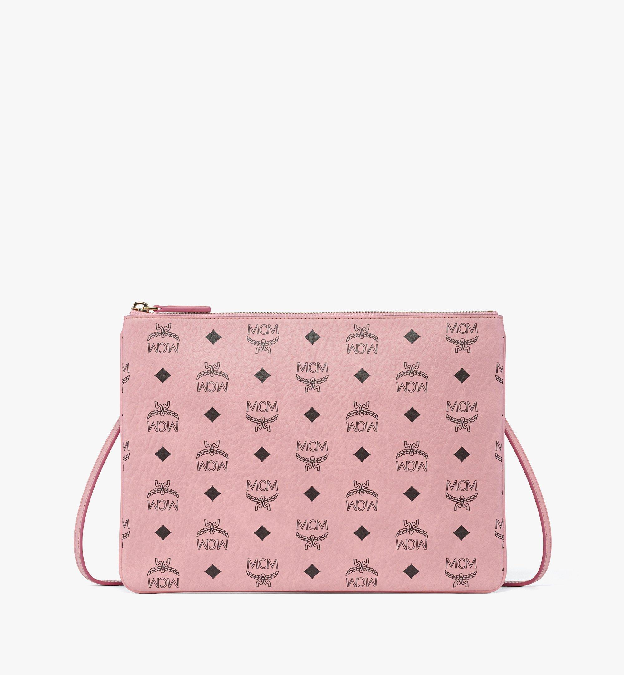 Medium Crossbody Pouch in Visetos Original Pink | MCM ®US