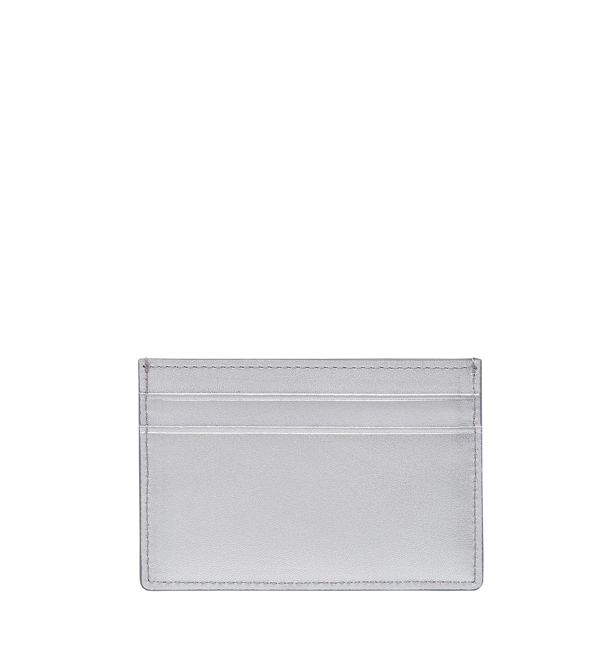 MCM Robot Card Case in Nappa Leather Silver MZA8SRO26SV001 Alternate View 2