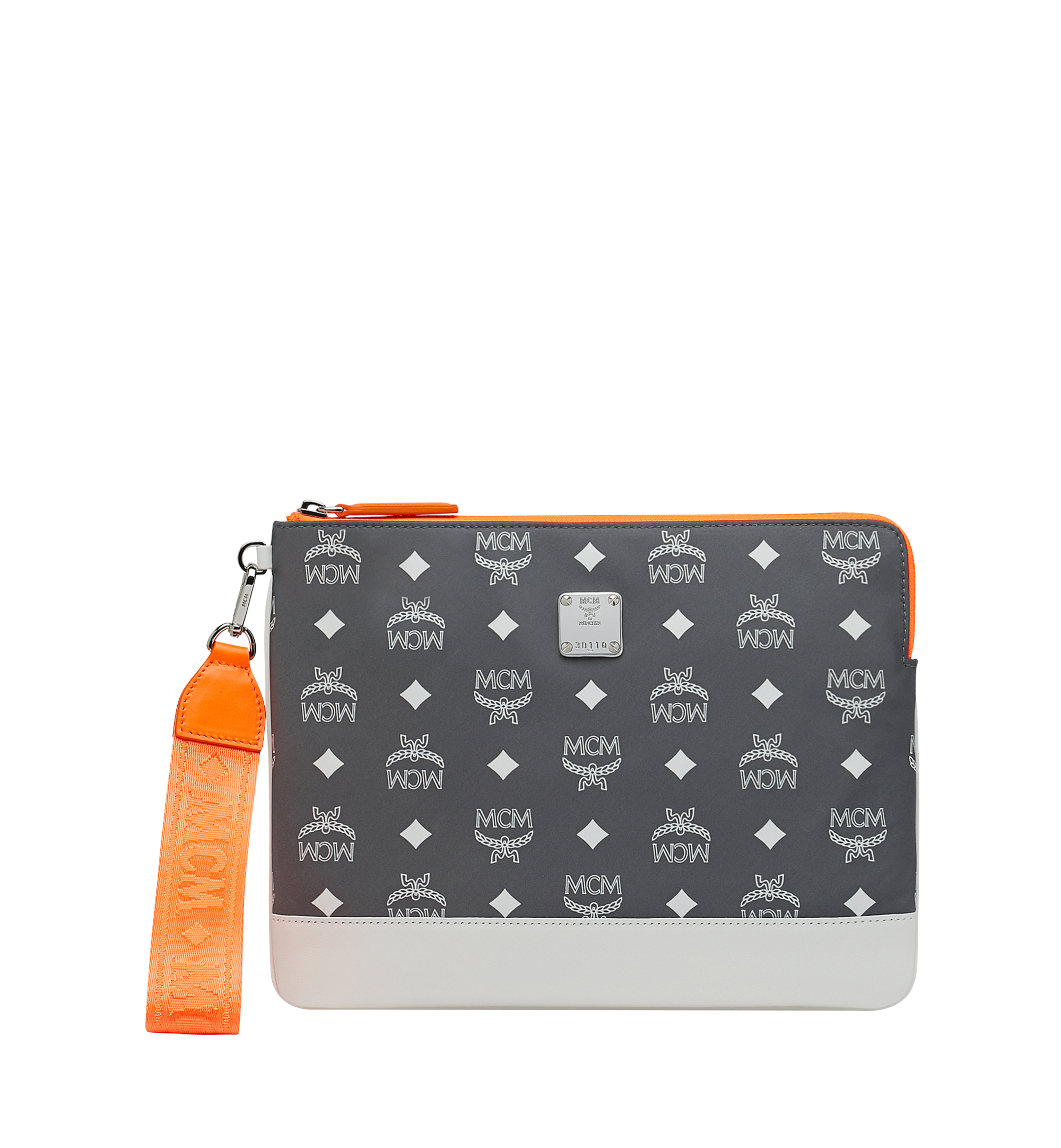 MCM Resnick iPad Pro 10.5" Case in White Logo Nylon White MZE9SRA12FG001 Alternate View 1