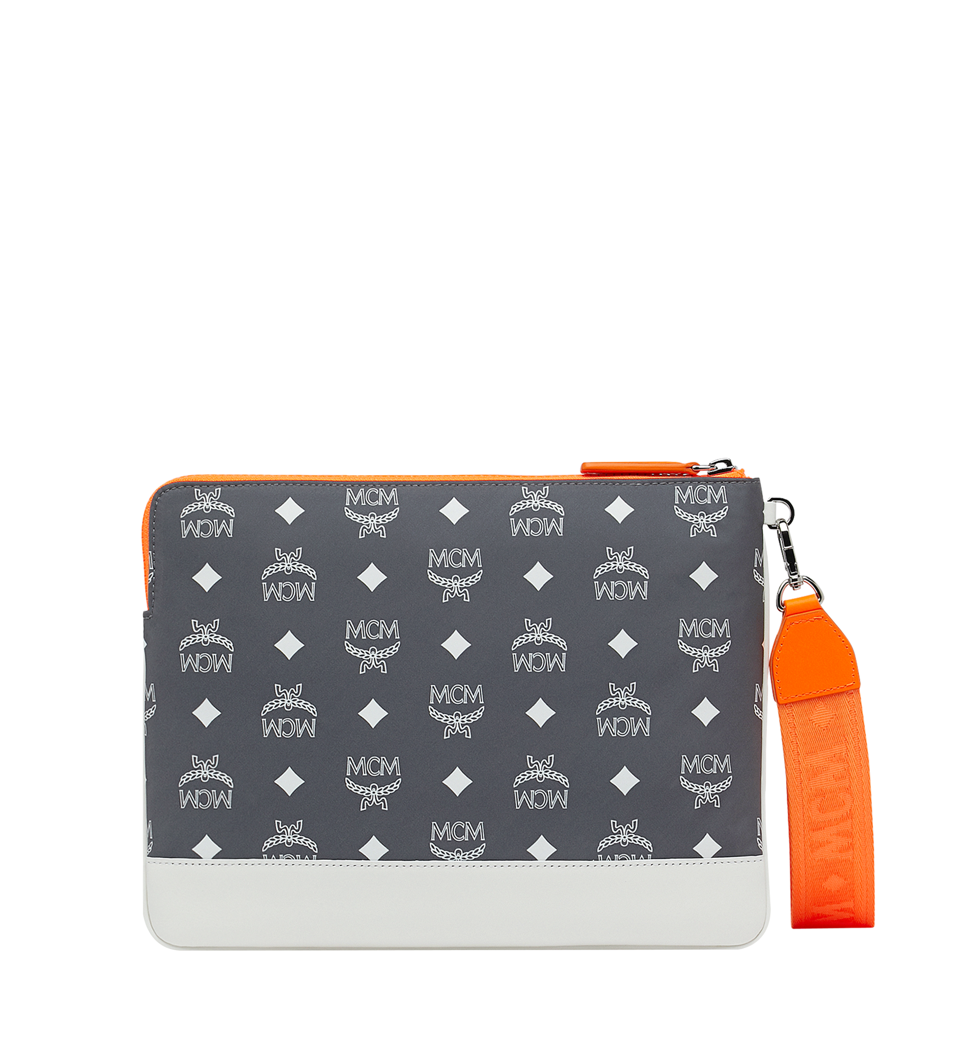 MCM Resnick iPad Pro 10.5" Case in White Logo Nylon White MZE9SRA12FG001 Alternate View 2