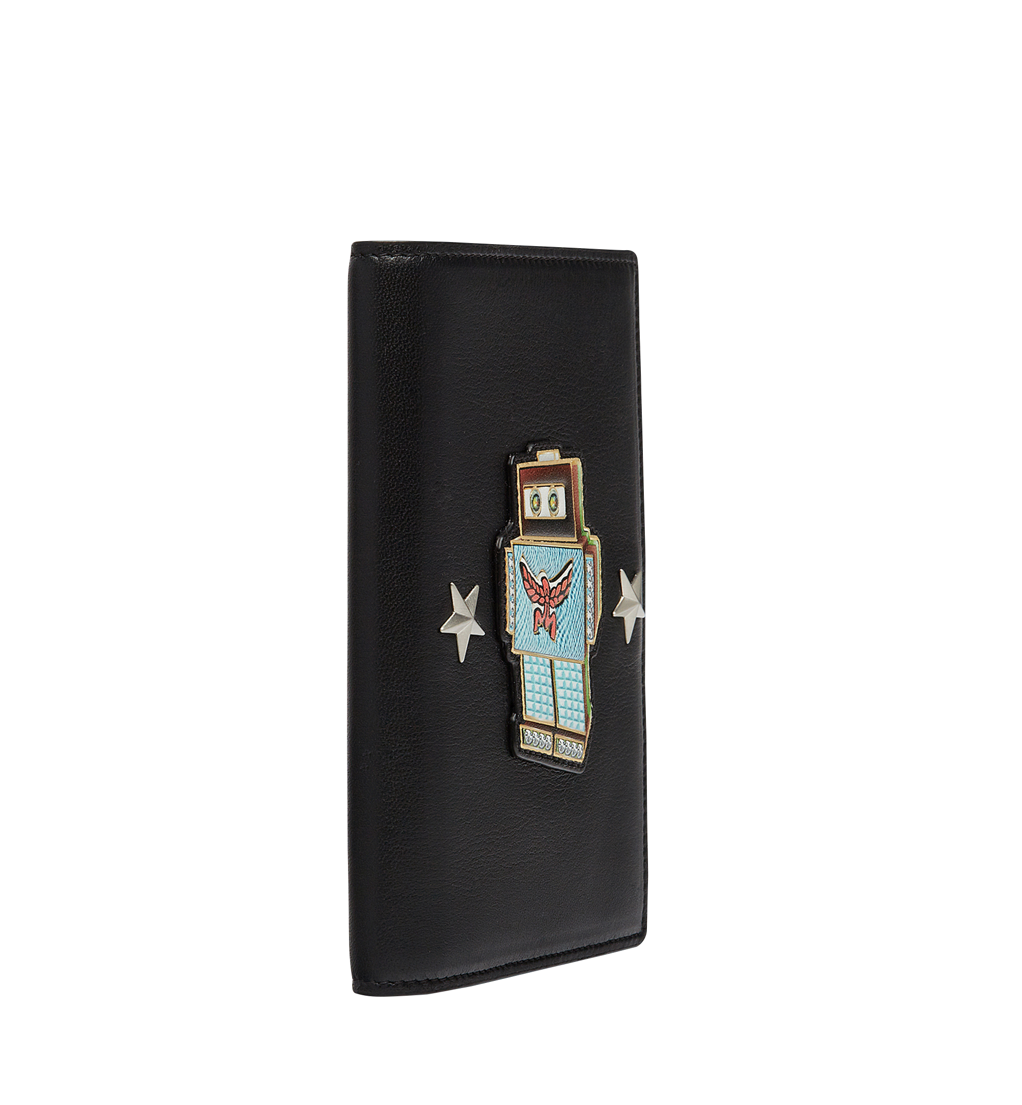 MCM Robot Passport Holder in Nappa Leather Black MZV8SRO50BK001 Alternate View 1