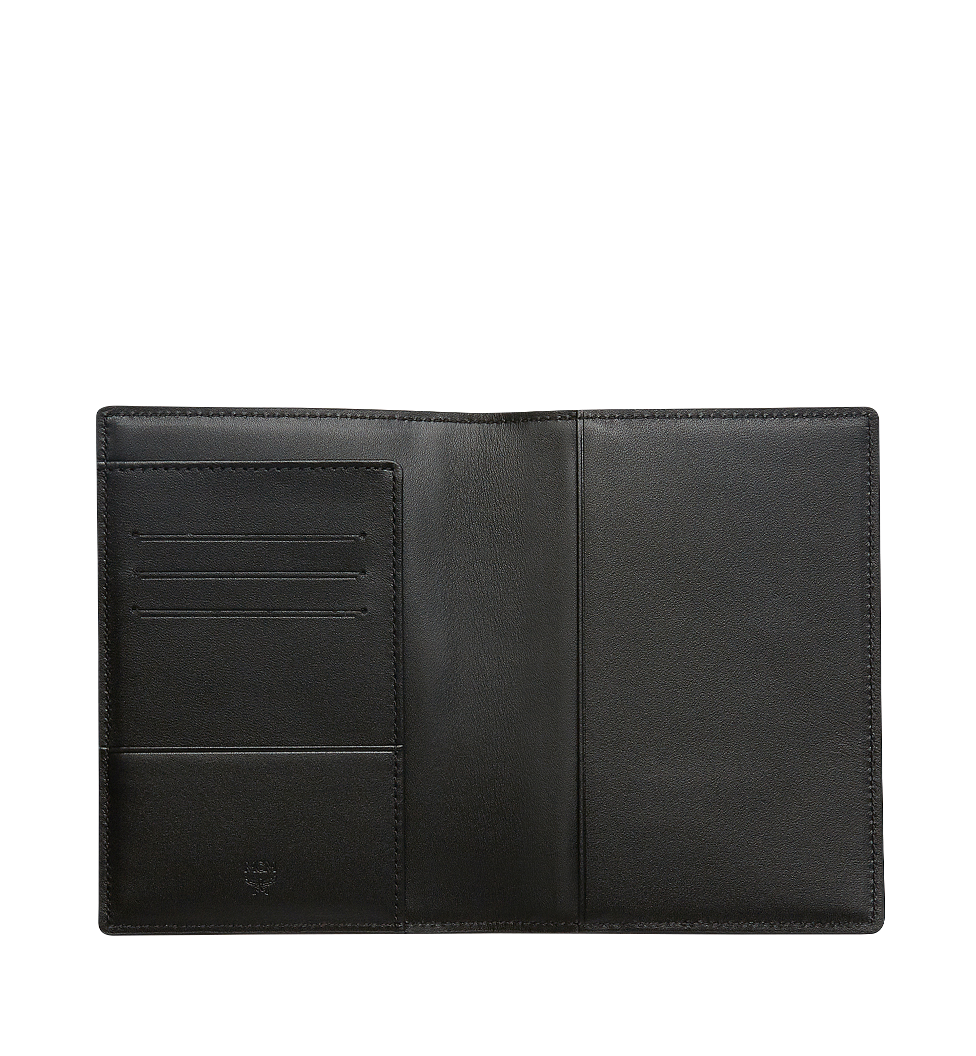 MCM Robot Passport Holder in Nappa Leather Black MZV8SRO50BK001 Alternate View 3