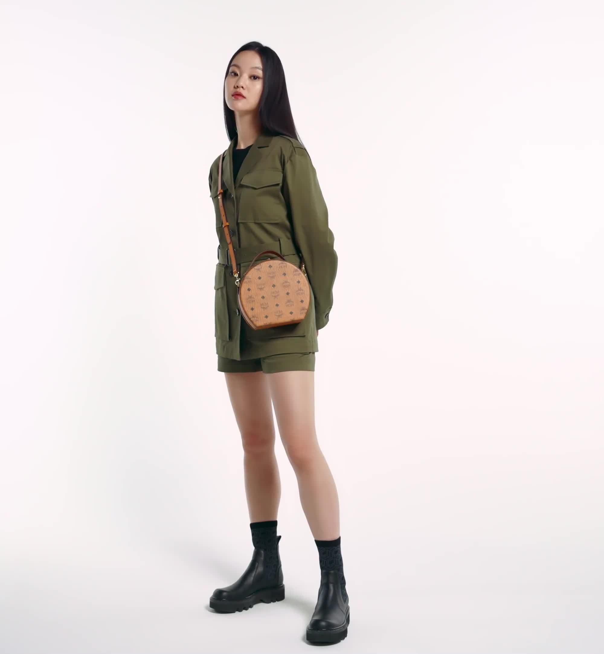 Mini ハットボックス - ヴィセトス コニャック | MCM ®JP