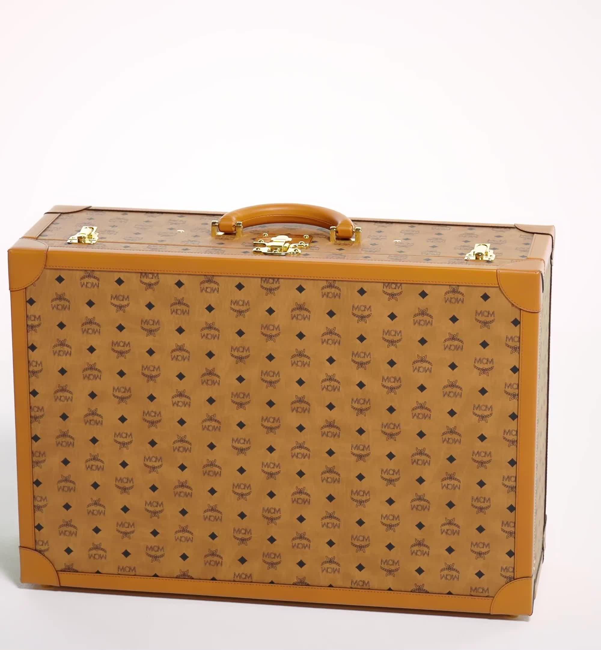 Mcm Women's Suitcase in Visetos - Brown - Luggage