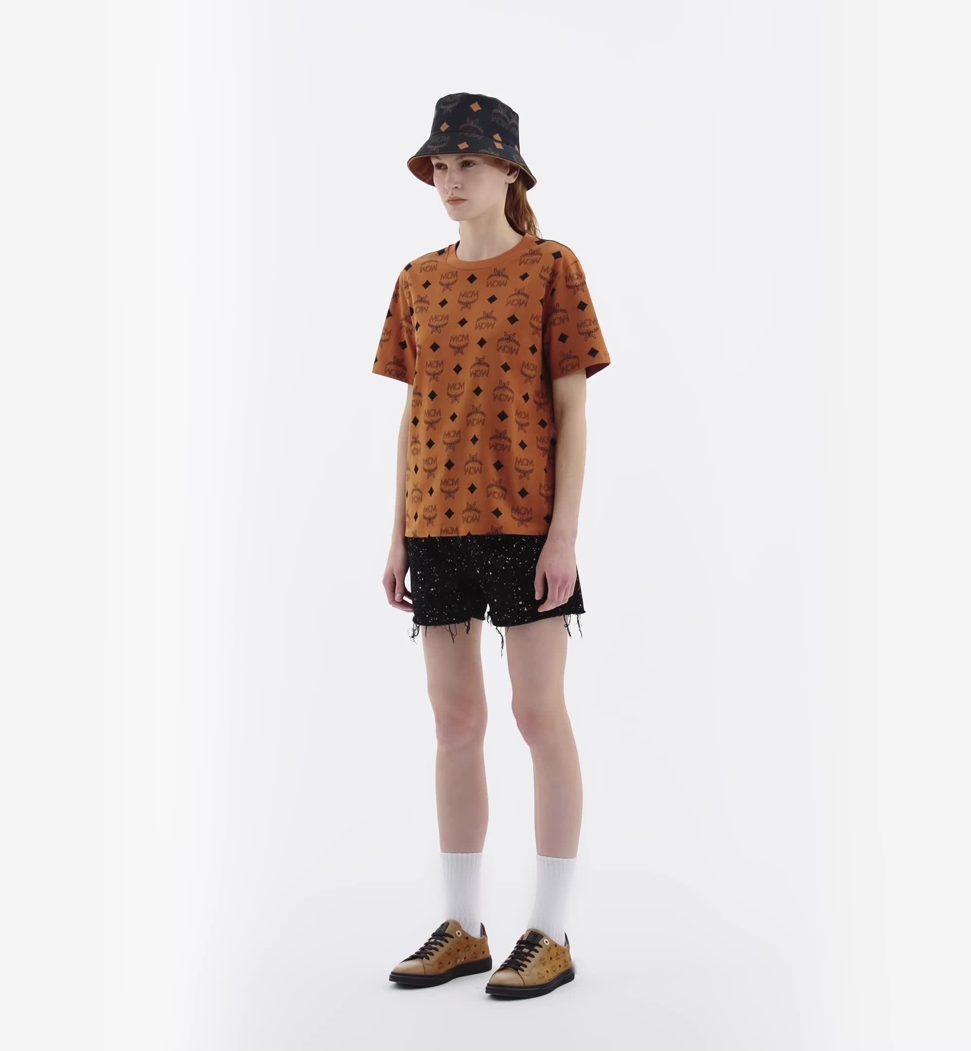 Tシャツ・カットソー MCM Orange Cotton T-Shirt Men's Designer Tops & T-Shirts | MCM® US