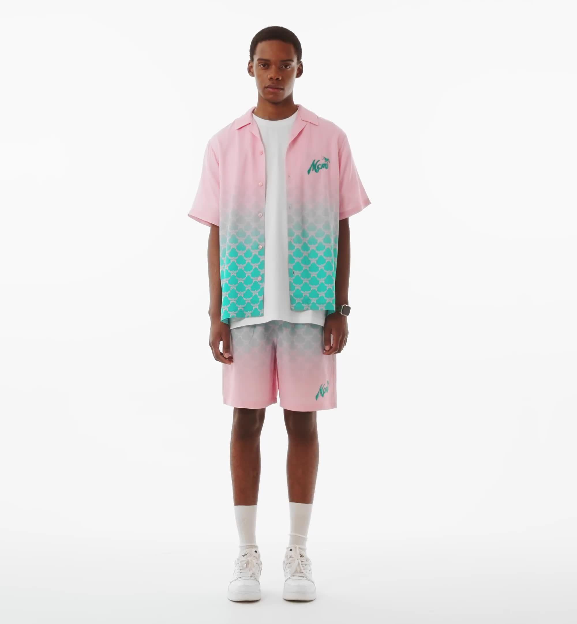 ショートパンツ MCMx SNIPES Gradation Monogram Medium MCM x SNIPES Gradation Monogram Shorts Blue | MCM ®US
