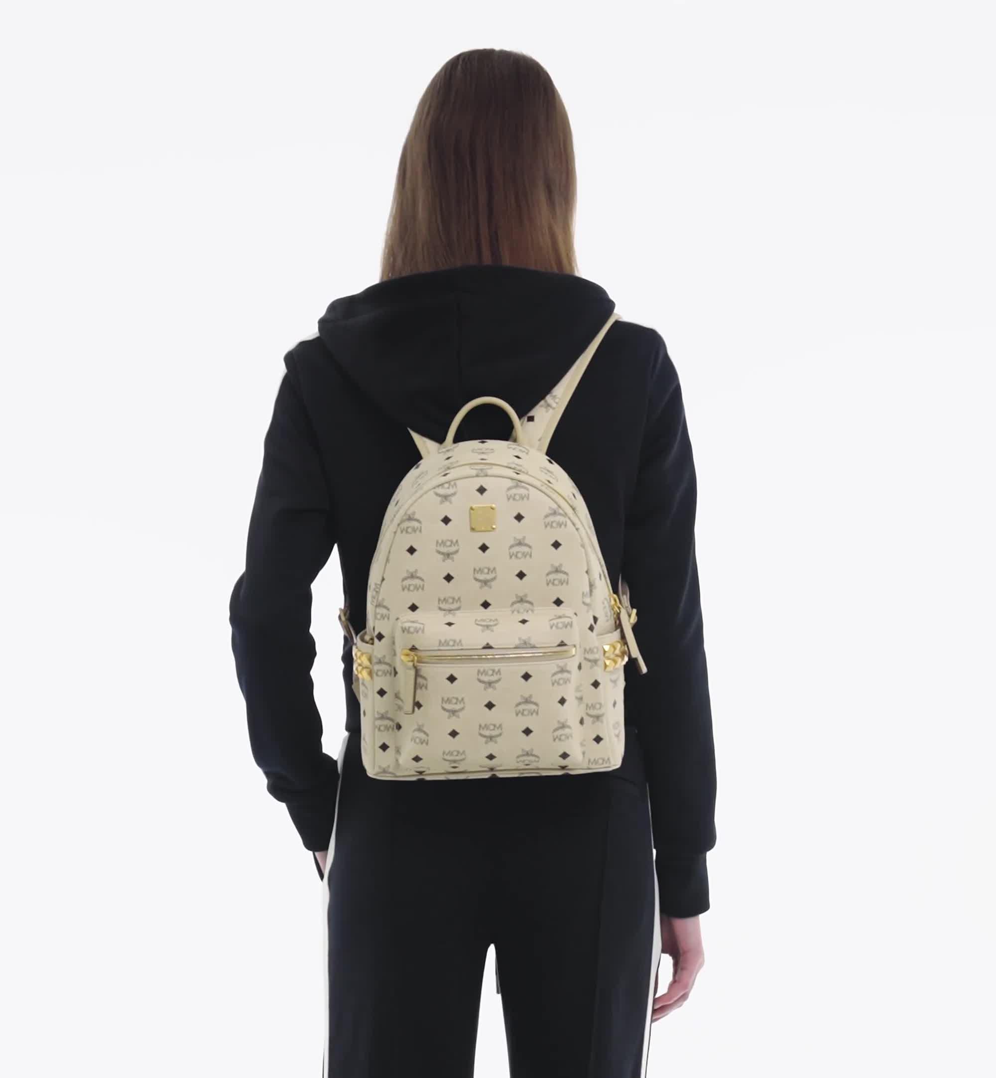 Mcm stark side stud backpack online