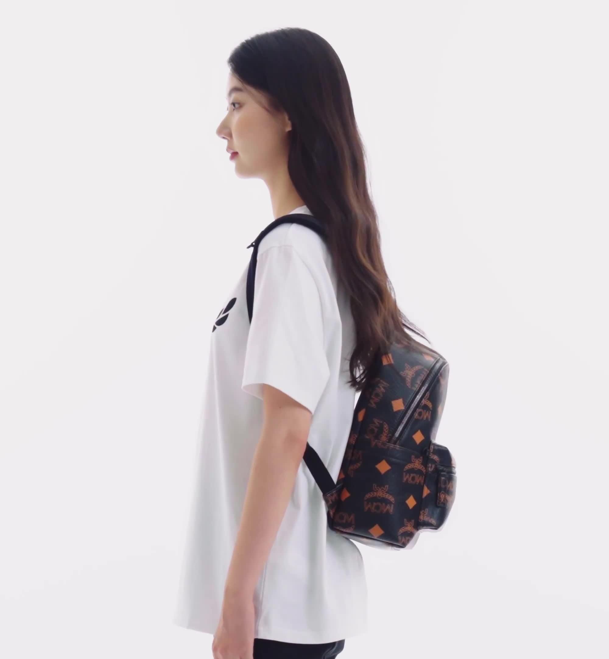 Mcm mini backpack online black