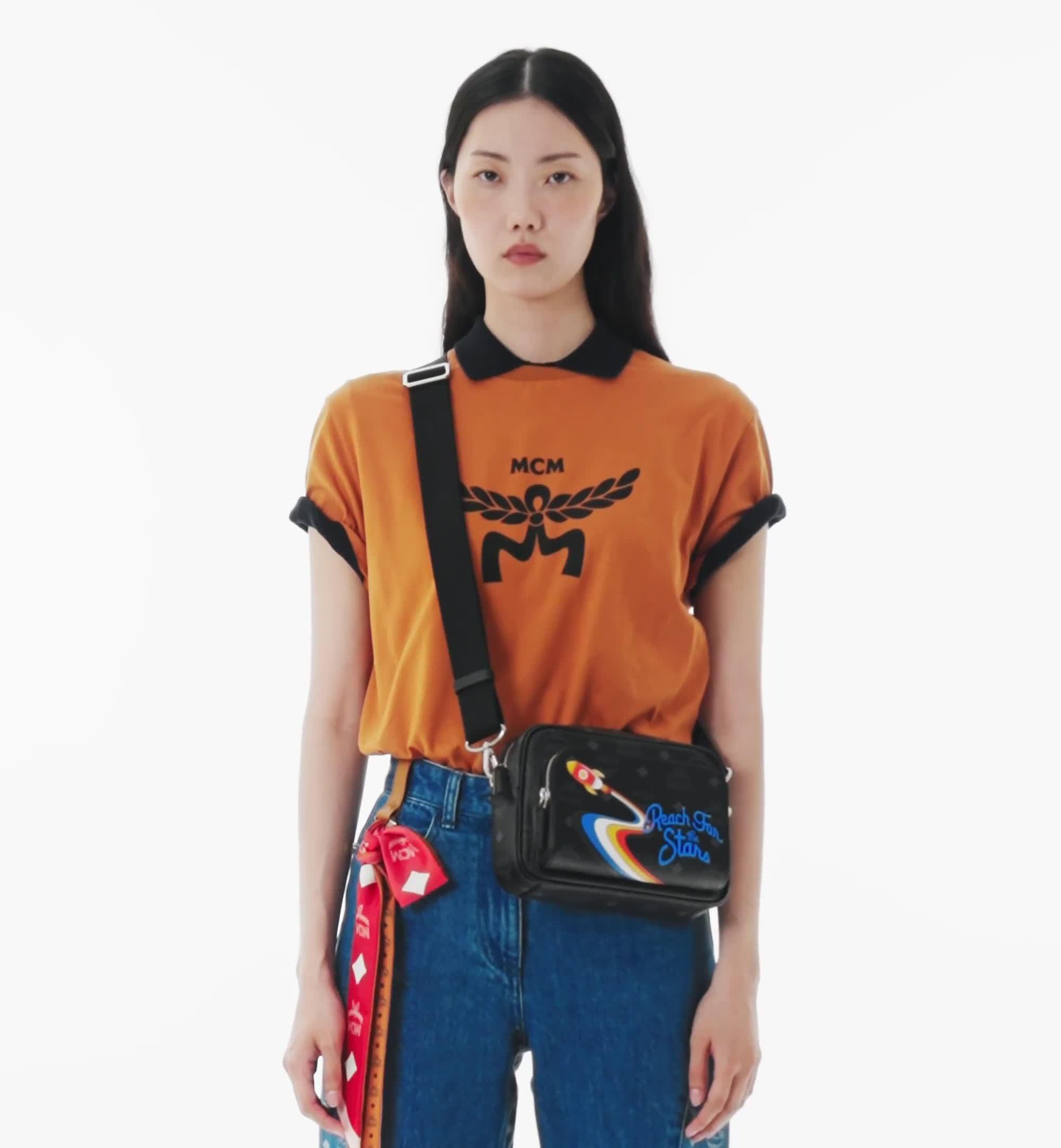 Small Aren Crossbody in Rocket Visetos Black | MCM ®US
