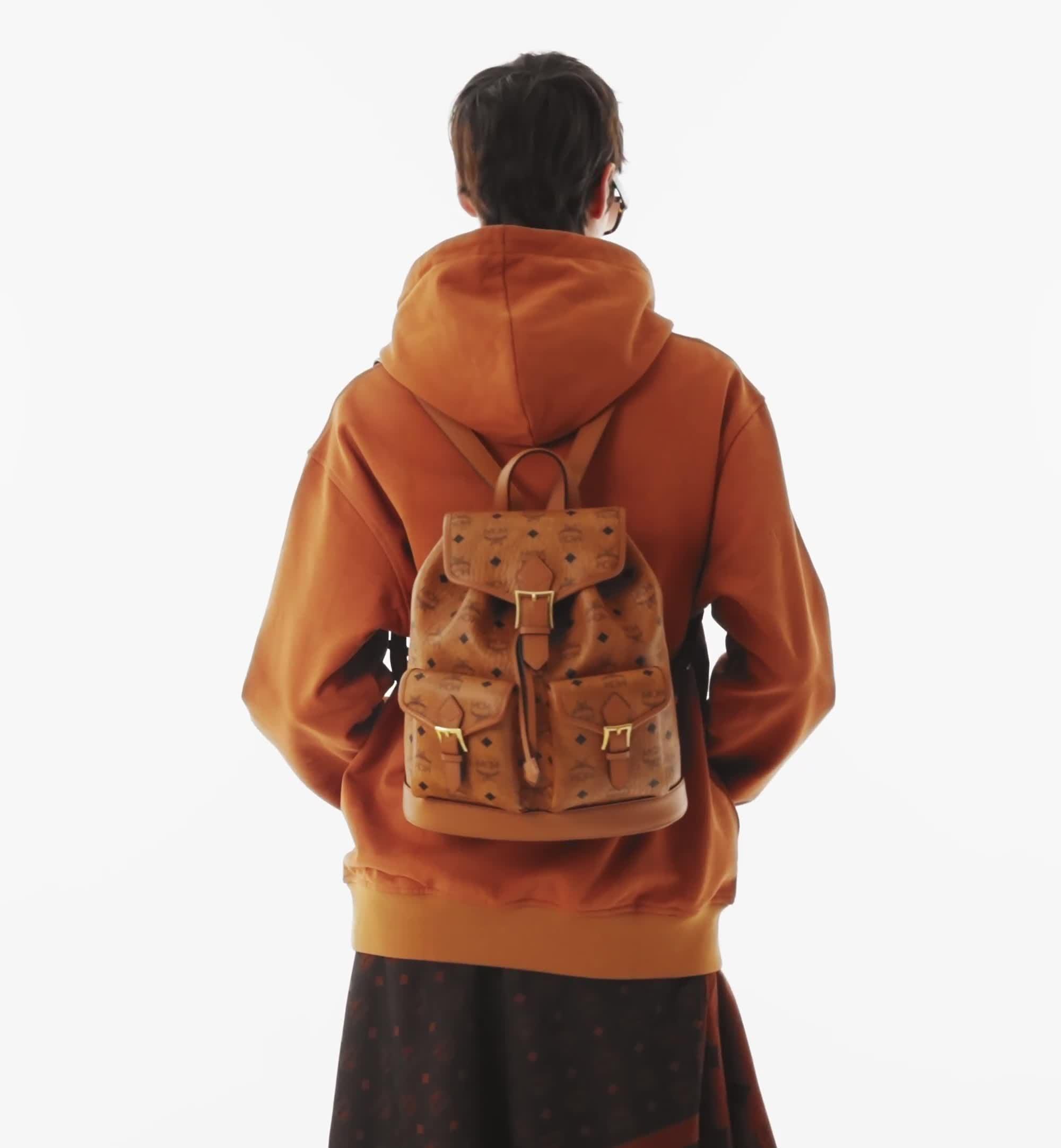 [MCM]★韓国人気★Aren Visetos Backpack Metro Fusion - MCM Aren Sling Bag in Visetos - Backpacks