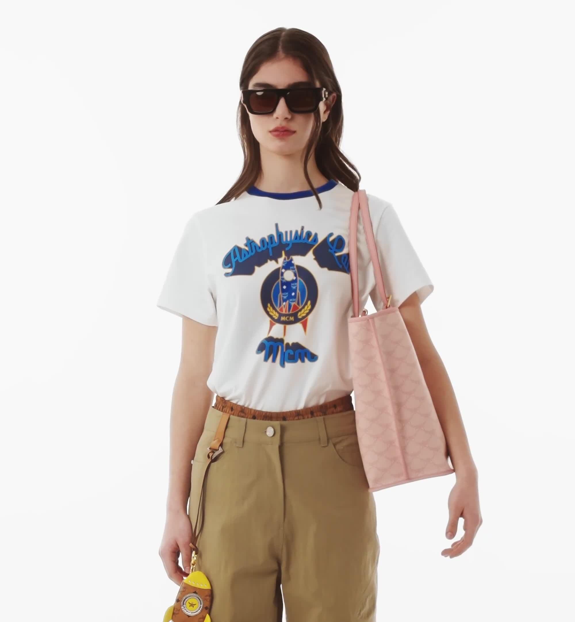 Medium Himmel Shopper in Lauretos Pink | MCM ®US