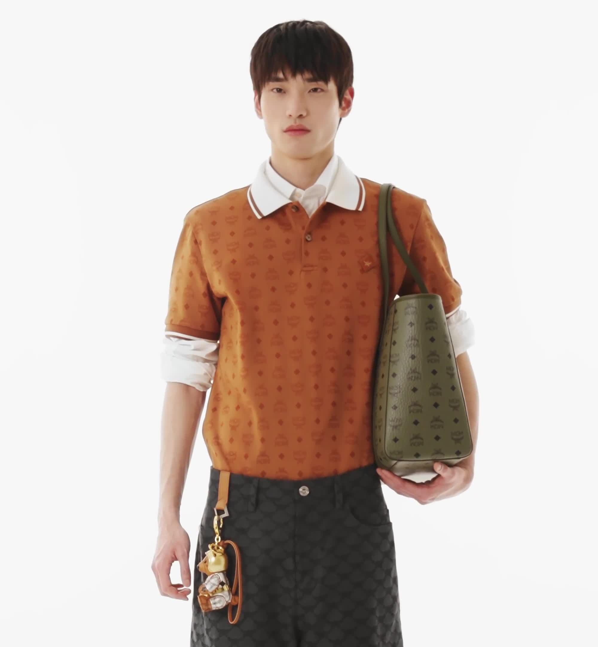 Medium Toni Top-Zip Shopper in Visetos Green | MCM ®US