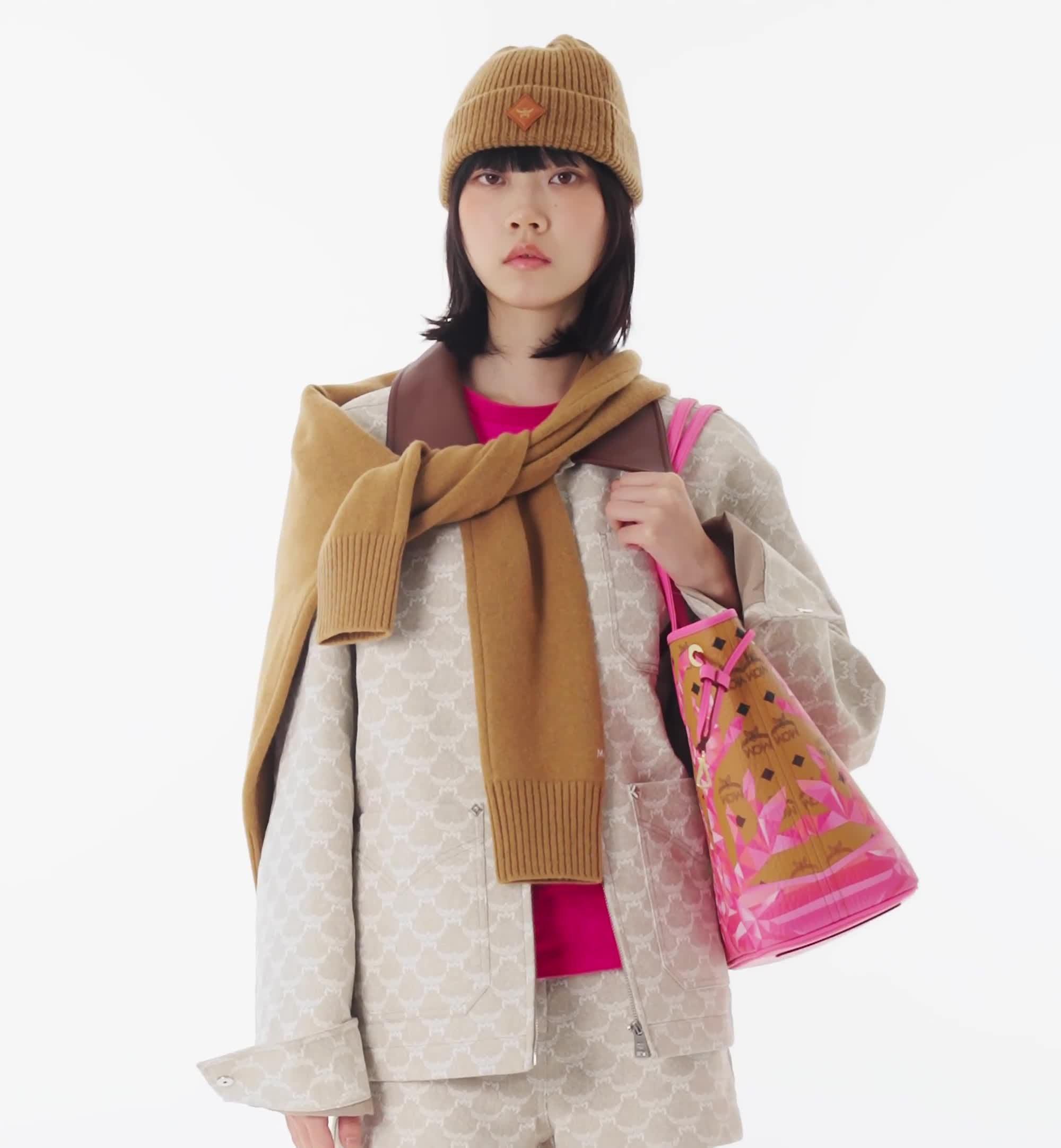 Medium Liz ショッパーバッグ - キュービックコーラル