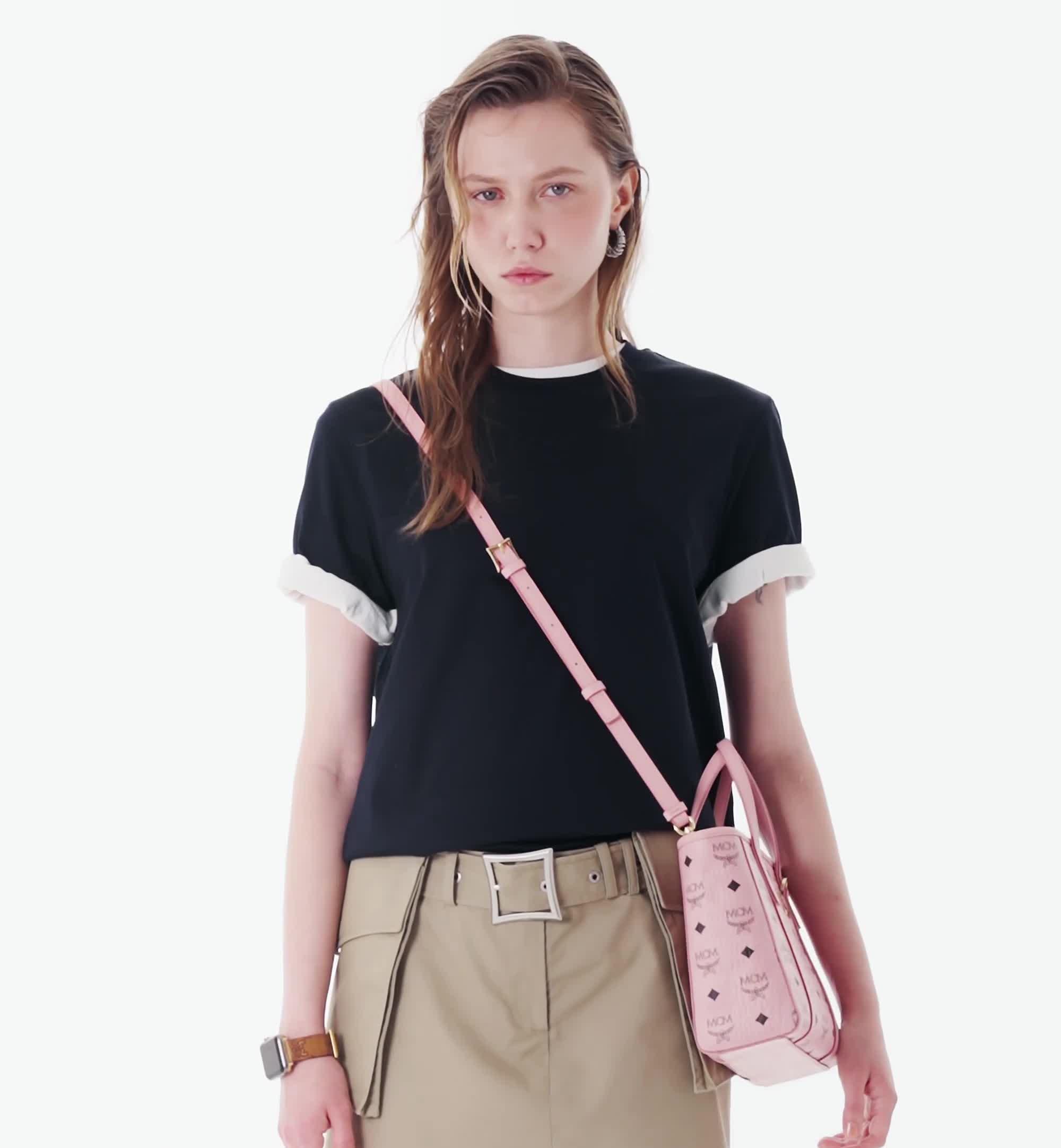 Mini Toni トップジップ ショッパーバッグ - ヴィセトス ピンク | MCM ®JP