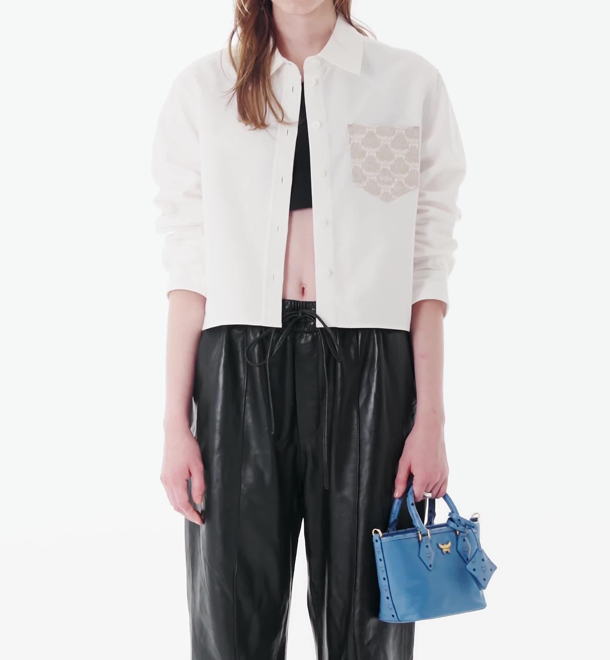 X-Mini Aren Shopper in Recycled Nylon and Monogram Print